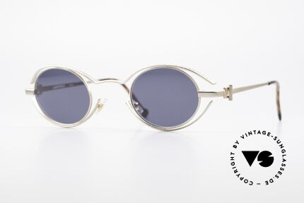 Karl Lagerfeld 4123 True Vintage Brille Oval 90er, echte vintage Karl Lagerfeld Designer-Sonnenbrille, Passend für Herren und Damen