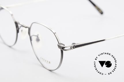 Eyevan E-91P Vintage Designer Brille Rund, Optec produzierte die auch die Oliver Peoples Brillen, Passend für Herren und Damen