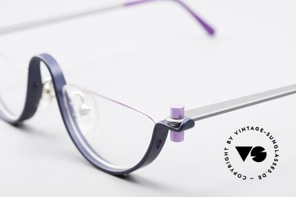 ProDesign No1 Half Gail Spence Designer Brille, N°ONE getragen in "Jagd auf Roter Oktober", 1990, Passend für Herren und Damen