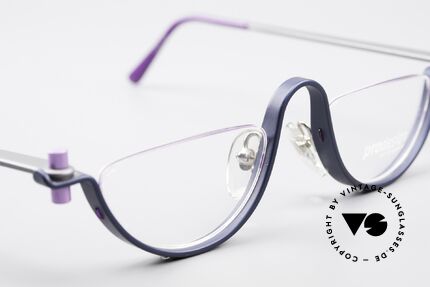 ProDesign No1 Half Gail Spence Designer Brille, grandioses Einzelstück; nicht nur für Filmliebhaber, Passend für Herren und Damen