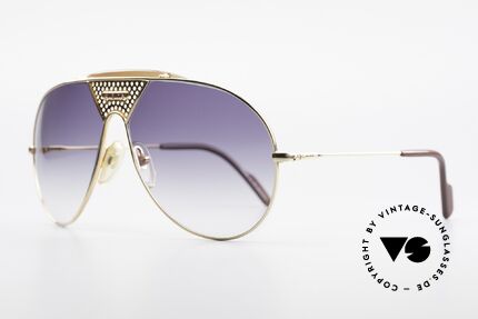 Alpina TR4 80er Miami Vice Sonnenbrille, altes W. Germany Original von 1986; Large Gr. 64-14, Passend für Herren