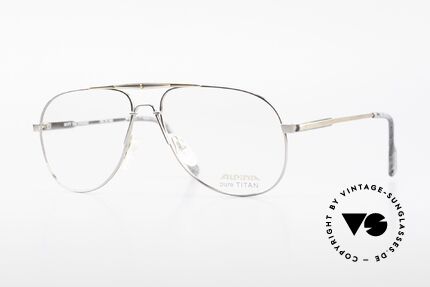 Alpina M1FT Vintage Aviator Titan Brille Details