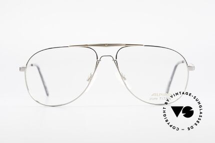 Alpina M1FT Vintage Aviator Titan Brille, fühlbare Spitzen-Qualität und markantes Design, Passend für Herren