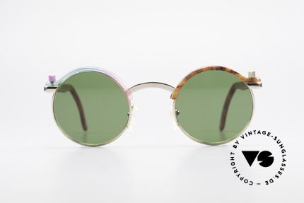 Poul Stig Circle Runde Vintage Panto Brille, ähnlich ProDesign Optic Studio Denmark Brille, Passend für Herren und Damen