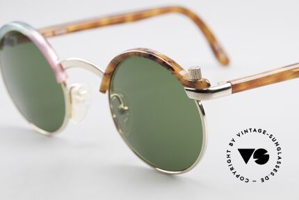 Poul Stig Circle Runde Vintage Panto Brille, zeitlos elegante Kombination der Farben & Form, Passend für Herren und Damen