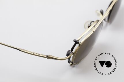 ProDesign P812 Clip On 90er Sonnenbrille, ungetragenes Exemplar in fühlbarer Spitzen-Qualität!, Passend für Herren und Damen