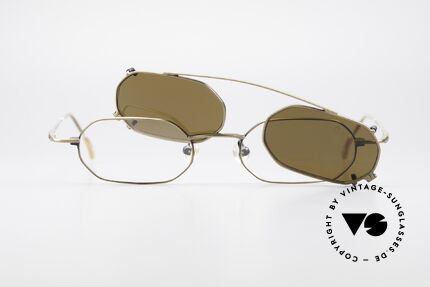 ProDesign P812 Clip On 90er Sonnenbrille, Größe: large, Passend für Herren und Damen