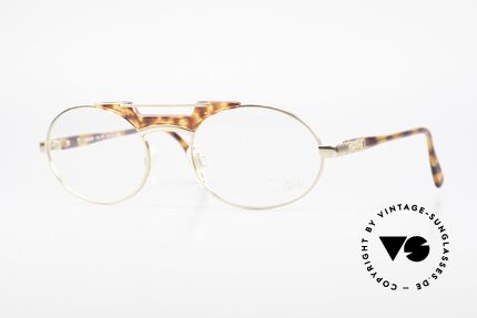 Cazal 749 Ovale Designer Brille Unisex, elegante CAZAL Designerbrille der frühen 90er, Passend für Herren und Damen