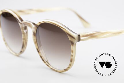 Hartmanns H42 Horn Stil Johnny Depp Sonnenbrille, jedes Horn-Modell ist individuell (dank der Maserung), Passend für Herren