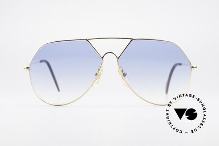 Alpina TR4 Style 80er Aviator Sonnenbrille, typische Tropfenform / Pilotenform der 1980 Jahre, Passend für Herren
