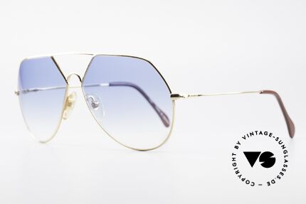 Alpina TR4 Style 80er Aviator Sonnenbrille, Top-Tragekomfort & Qualität (vergoldete Fassung), Passend für Herren