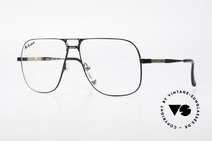 Nikon NK4520 XXL 80er Herren Vintage Brille, klassische 80er Jahre vintage Brillenfassung von Nikon, Passend für Herren
