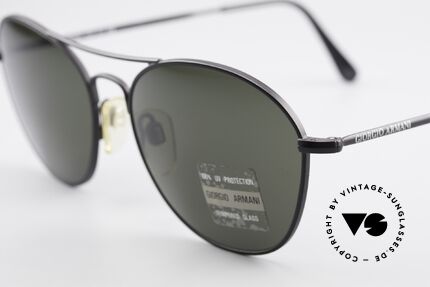 Giorgio Armani 646 Aviator Designer Sonnenbrille, dezenter, zeitloser Stil; passt gut zu jedem Look!, Passend für Herren