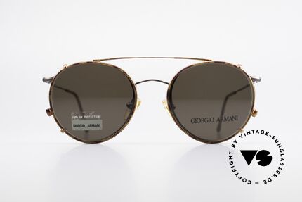 Giorgio Armani 253 Panto Vintage Brille Clip On, weltbekannte Panto-Form; ein absoluter Klassiker!, Passend für Herren