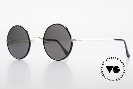 Giorgio Armani 111 Runde Vintage Sonnenbrille, dezenter, zeitloser Stil - passt gut zu jedem Look!, Passend für Herren und Damen