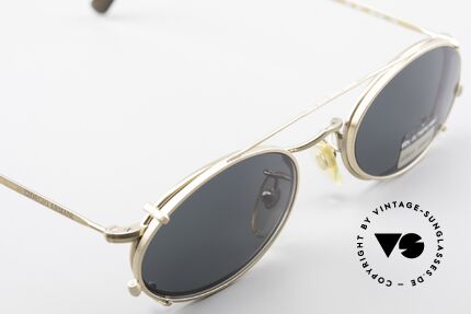 Giorgio Armani 131 80er Fassung Mit Sonnenclip, KEINE RETROBRILLE, sondern ein altes Armani Original, Passend für Herren und Damen