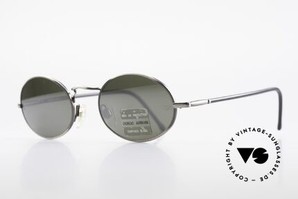 Giorgio Armani 650 Ovale Sonnenbrille Verspiegelt, graviert, entspiegelt & kratzfest (beste Optiker-Qualität), Passend für Herren und Damen