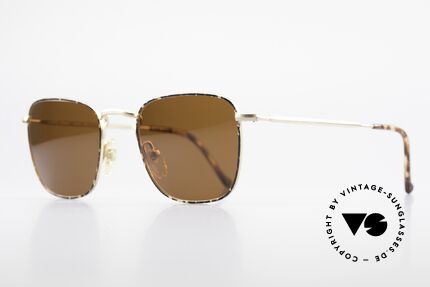 Giorgio Armani 137 Eckige Panto Vintage Brille, dezent elegante "kastanie / schildpatt" Kolorierung, Passend für Herren