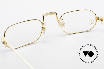 Cartier Demi Lune LC 80er Luxus Lesebrille Vintage, ungetragen mit OVP (selten in diesem Zustand zu finden), Passend für Herren und Damen