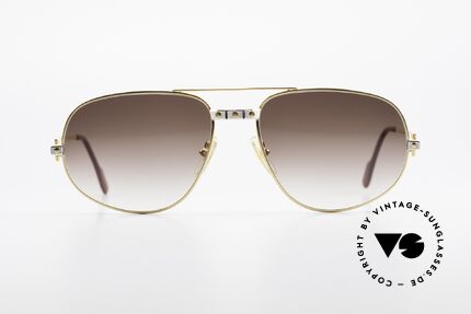 Cartier Romance Santos - XL Luxus Sonnenbrille Herren, wurde 1986 veröffentlicht und dann bis 1997 produziert, Passend für Herren Cartier Romance Santos - XL Luxus Sonnenbrille Herren, wurde 1986 veröffentlicht und dann bis 1997 produziert, Passend für Herren