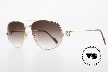 Cartier Romance Santos - XL Luxus Sonnenbrille Herren, dieses Mod. mit SANTOS-Dekor in X-LARGE Gr. 61-18, 140, Passend für Herren Cartier Romance Santos - XL Luxus Sonnenbrille Herren, dieses Mod. mit SANTOS-Dekor in X-LARGE Gr. 61-18, 140, Passend für Herren