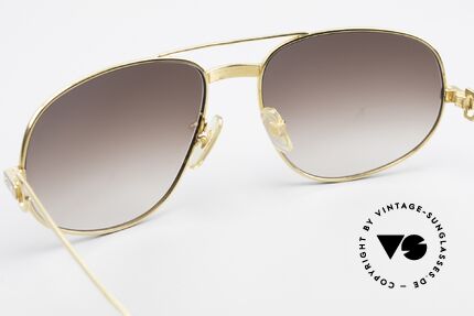 Cartier Romance Santos - XL Luxus Sonnenbrille Herren, 2nd hand in neuwertigem Zustand mit GENTA Lederetui, Passend für Herren Cartier Romance Santos - XL Luxus Sonnenbrille Herren, 2nd hand in neuwertigem Zustand mit GENTA Lederetui, Passend für Herren