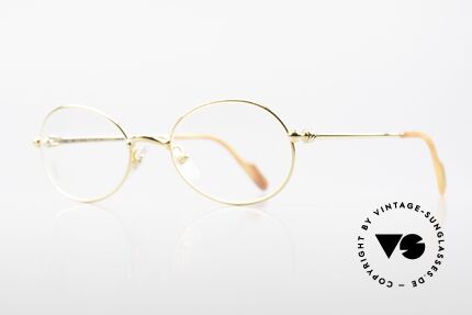 Cartier Saturne - S Kleine Ovale 90er Luxusbrille, Saturn = römische Gottheit & Planet d. Sonnensystems, Passend für Herren und Damen