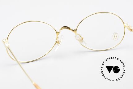 Cartier Saturne - S Kleine Ovale 90er Luxusbrille, ungetragene Rarität (inkl. original Cartier Verpackung), Passend für Herren und Damen