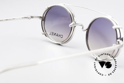Chanel 2037 Ovale Luxus Brille Sonnenclip, KEINE Retrobrille, sondern ein 20 Jahre altes Original, Passend für Herren und Damen