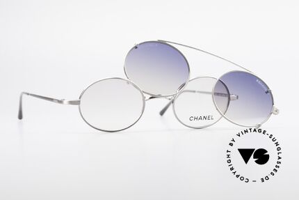 Chanel 2037 Ovale Luxus Brille Sonnenclip, Größe: small, Passend für Herren und Damen