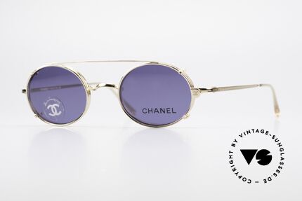 Chanel 2037 Kleine Luxus Brille Sonnenclip, CHANEL Brille 2037, Größe 42-20, 135 in Farbe c191, Passend für Herren und Damen