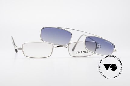 Chanel 2038 Eckige Luxus Brille Sonnenclip, Größe: small, Passend für Herren und Damen