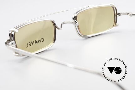 Chanel 2038 Kleine Luxus Brille Sonnenclip, KEINE Retrobrille, sondern ein 20 Jahre altes Original, Passend für Herren und Damen