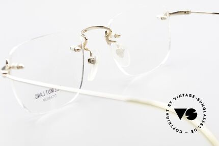 Helmut Lang VHL54A Randlose Titanium Fassung, KEINE Retro-Brillenmode, ein 20 Jahre altes ORIGINAL!, Passend für Herren