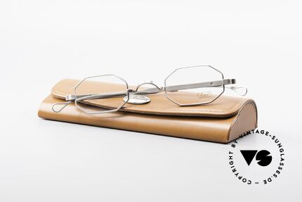 Lunor Octag Achteckige Vintage Brille, Größe: small, Passend für Herren