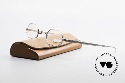 Lunor Octag Achteckige Vintage Brille, Größe: small, Passend für Herren