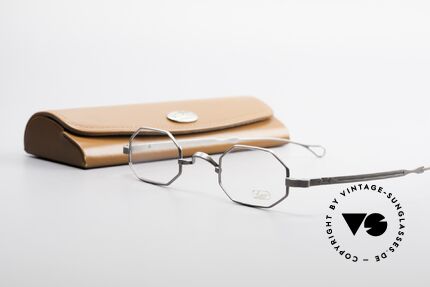 Lunor Octag Achteckige Vintage Brille, Größe: small, Passend für Herren
