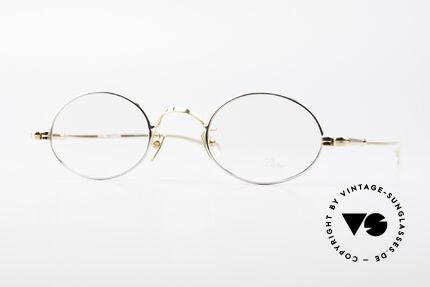 Lunor Oval Klassische Vintage Brille 90er, LUNOR = französisch für "Lunette d’Or" (Goldbrille), Passend für Herren und Damen