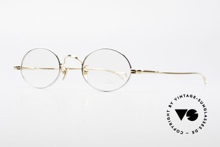 Lunor Oval Klassische Vintage Brille 90er, Brillendesign in Anlehnung an frühere Jahrhunderte, Passend für Herren und Damen