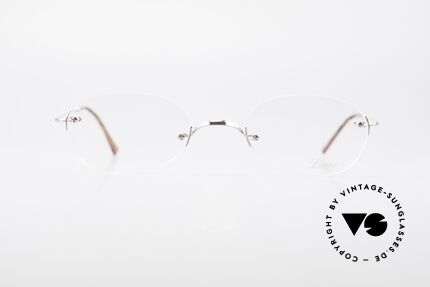 Lunor Rimless Randlose Vintage Brille 90er, deutsches Traditionsunternehmen; made in Germany, Passend für Herren und Damen