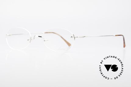 Lunor Rimless Randlose Vintage Brille 90er, Brillendesign in Anlehnung an frühere Jahrhunderte, Passend für Herren und Damen