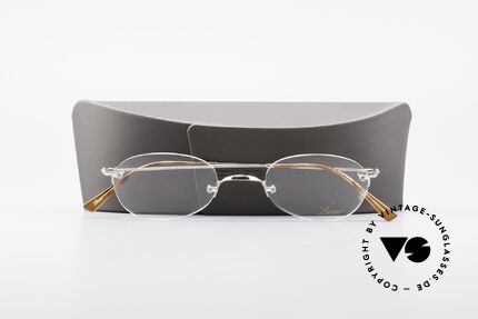 Lunor Rimless Randlose Vintage Brille 90er, Lunor Brille kommt mit einem neuen Silhouette-Etui, Passend für Herren und Damen