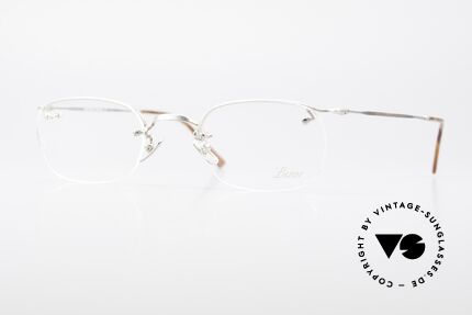 Lunor Classic Halb Rahmenlose Vintage Brille, LUNOR = französisch für "Lunette d’Or" (Goldbrille), Passend für Herren und Damen