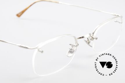 Lunor Classic Halb Rahmenlose Vintage Brille, altes, ungetragenes LUNOR Einzelstück von ca. 1999, Passend für Herren und Damen