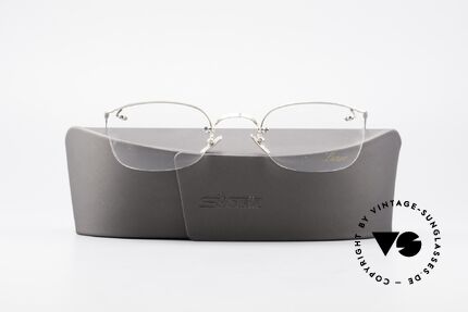 Lunor Classic Halb Rahmenlose Vintage Brille, Lunor Brille kommt mit einem neuen Silhouette-Etui, Passend für Herren und Damen