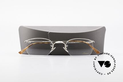 Lunor Classic Halb Rahmenlose Vintage Brille, Größe: small, Passend für Herren und Damen