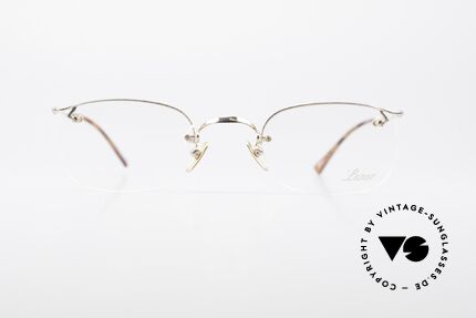 Lunor Classic Halb Randlose Vintage Brille, deutsches Traditionsunternehmen; made in Germany, Passend für Herren und Damen