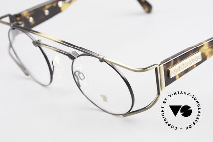 Neostyle Superstar 1 Steampunk Vintage Brille, Metallteile in einer Art "antik gold" / "burnt gold", Passend für Herren und Damen