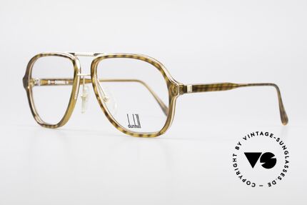Dunhill 6077 80er Herren Vintage Brille, hochwertigster Optyl-Kunststoff in Kombination, Passend für Herren