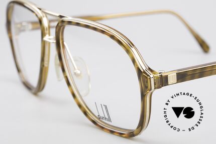 Dunhill 6077 80er Herren Vintage Brille, mit vergoldetem Metall-Rahmen (TOP-Qualität!), Passend für Herren